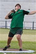 4th February 2012, Hoerskool Bergvlam Friendly Athletics meeting, Hoerskool Bergvlam vriendelike Atletiekbyeenkoms, Seuns u19 Gewigstoot, andrew schoeman, boys u19 shotput