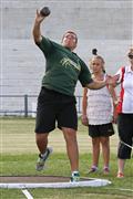 4th February 2012, Hoerskool Bergvlam Friendly Athletics meeting, Hoerskool Bergvlam vriendelike Atletiekbyeenkoms, Seuns u19 Gewigstoot, andrew schoeman, boys u19 shotput