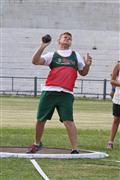 4th February 2012, Hoerskool Bergvlam Friendly Athletics meeting, Hoerskool Bergvlam vriendelike Atletiekbyeenkoms, Seuns u19 Gewigstoot, andrew schoeman, boys u19 shotput