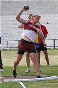 4th February 2012, Hoerskool Bergvlam Friendly Athletics meeting, Hoerskool Bergvlam vriendelike Atletiekbyeenkoms, Seuns u19 Gewigstoot, andrew schoeman, boys u19 shotput