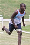 4th February 2012, Hoerskool Bergvlam Friendly Athletics meeting, Hoerskool Bergvlam vriendelike Atletiekbyeenkoms, andrew schoeman, boys u15 300m hurdles, seuns u15 300m hekkies