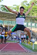 2012, 28 January, Athletics, Boys under 16 Long Jump, Hoerskool Nelspruit Athletics, Hoerskool Nelspruit Tuisbyeenkoms, seuns 16 verspring