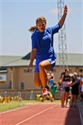 2012, 28 January, Athletics, Hoerskool Nelspruit Athletics, Hoerskool Nelspruit Tuisbyeenkoms, dogters 14 verspring, girls under 14 long jump