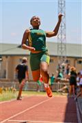 2012, 28 January, Athletics, Hoerskool Nelspruit Athletics, Hoerskool Nelspruit Tuisbyeenkoms, dogters 14 verspring, girls under 14 long jump