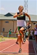 2012, 28 January, Athletics, Hoerskool Nelspruit Athletics, Hoerskool Nelspruit Tuisbyeenkoms, dogters 14 verspring, girls under 14 long jump