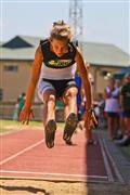 2012, 28 January, Athletics, Hoerskool Nelspruit Athletics, Hoerskool Nelspruit Tuisbyeenkoms, dogters 14 verspring, girls under 14 long jump