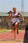 2012, 28 January, Athletics, Hoerskool Nelspruit Athletics, Hoerskool Nelspruit Tuisbyeenkoms, dogters 14 verspring, girls under 14 long jump