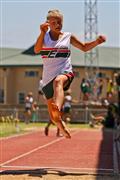 2012, 28 January, Athletics, Hoerskool Nelspruit Athletics, Hoerskool Nelspruit Tuisbyeenkoms, dogters 14 verspring, girls under 14 long jump