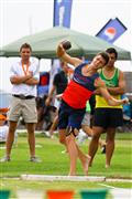 18 February 2012, Athletics, Hoerskool Rob Ferreira, Hoerskool Rob Ferreira Interhoer atletiekbyeenkoms, Interhigh, Interhoer, atletiekbyeenkoms, boys, shot put, under 19