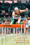 110m hurdles, 18 February 2012, Athletics, Hoerskool Rob Ferreira, Hoerskool Rob Ferreira Interhoer atletiekbyeenkoms, Interhigh, Interhoer, atletiekbyeenkoms, boys, under 16