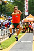 18 February 2012, Athletics, Hoerskool Rob Ferreira, Hoerskool Rob Ferreira Interhoer atletiekbyeenkoms, Interhigh, Interhoer, atletiekbyeenkoms, boys, triple jump, under 19