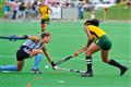 5 Macarena Rodriguez, 8, 8 Marsha Marescia - Captain, SA, argentina, astro ball hockey stick, bloemfontein, hockey, women, womens